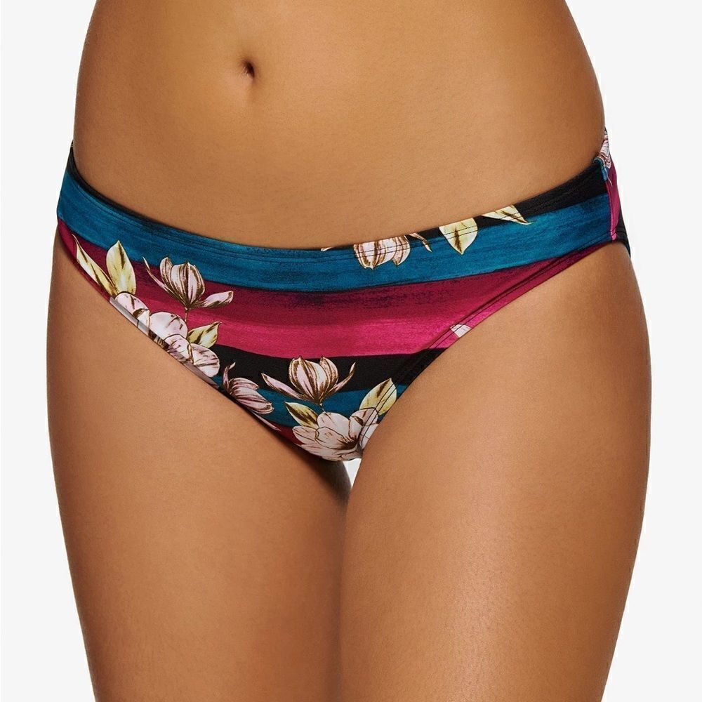 Hula Honey Rose Juniors' Sweet Bloom Hipster Bikini Swim Bottoms XS NWT